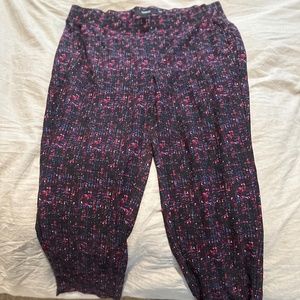 Printed Stretchy Work Pants